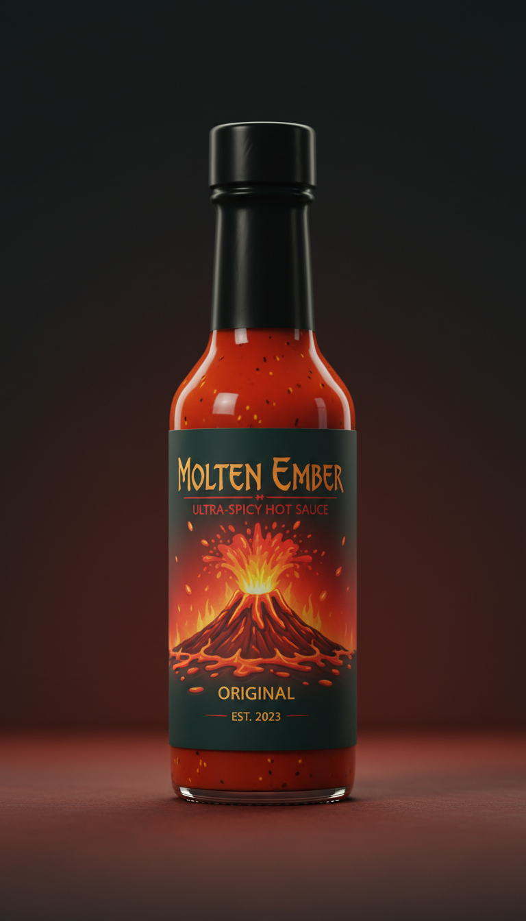 Ultra-spicy Molten Ember hot sauce
