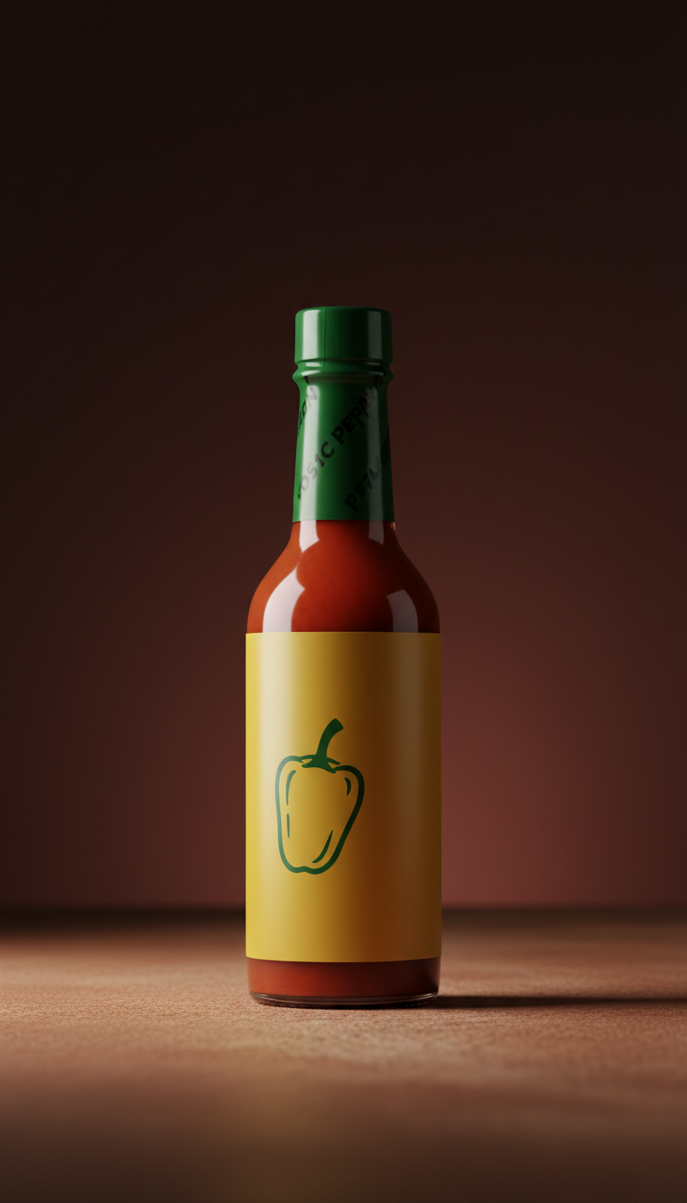 Limited edition golden pepper hot sauce